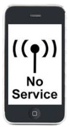 no cell service