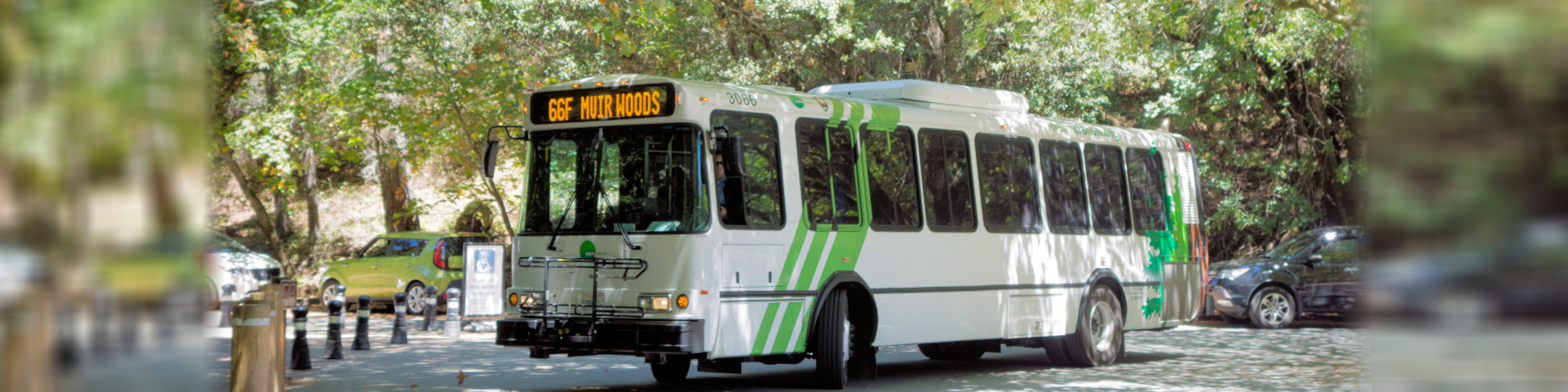 Shuttles in Muir Woods Lot